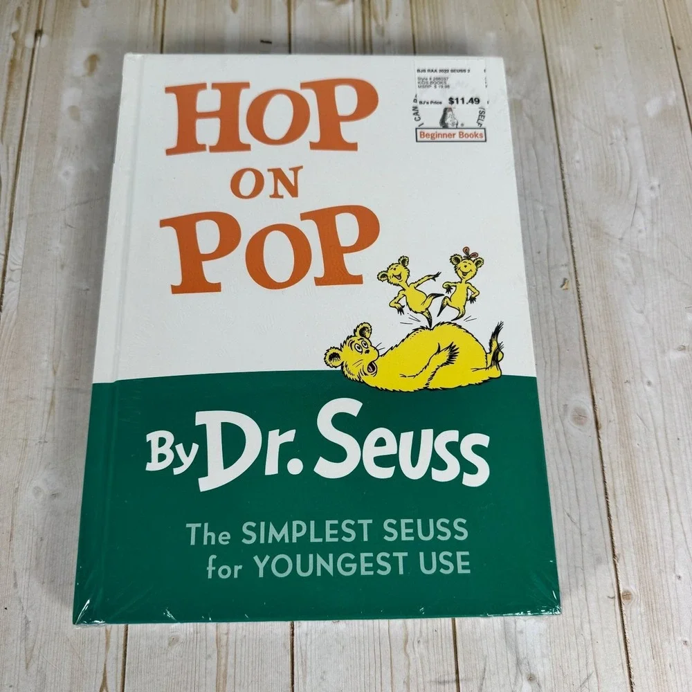 Dr. Seuss Hop on Pop & Put Me in the Zoo Lopshire Sealed Hardcover Beginner Book